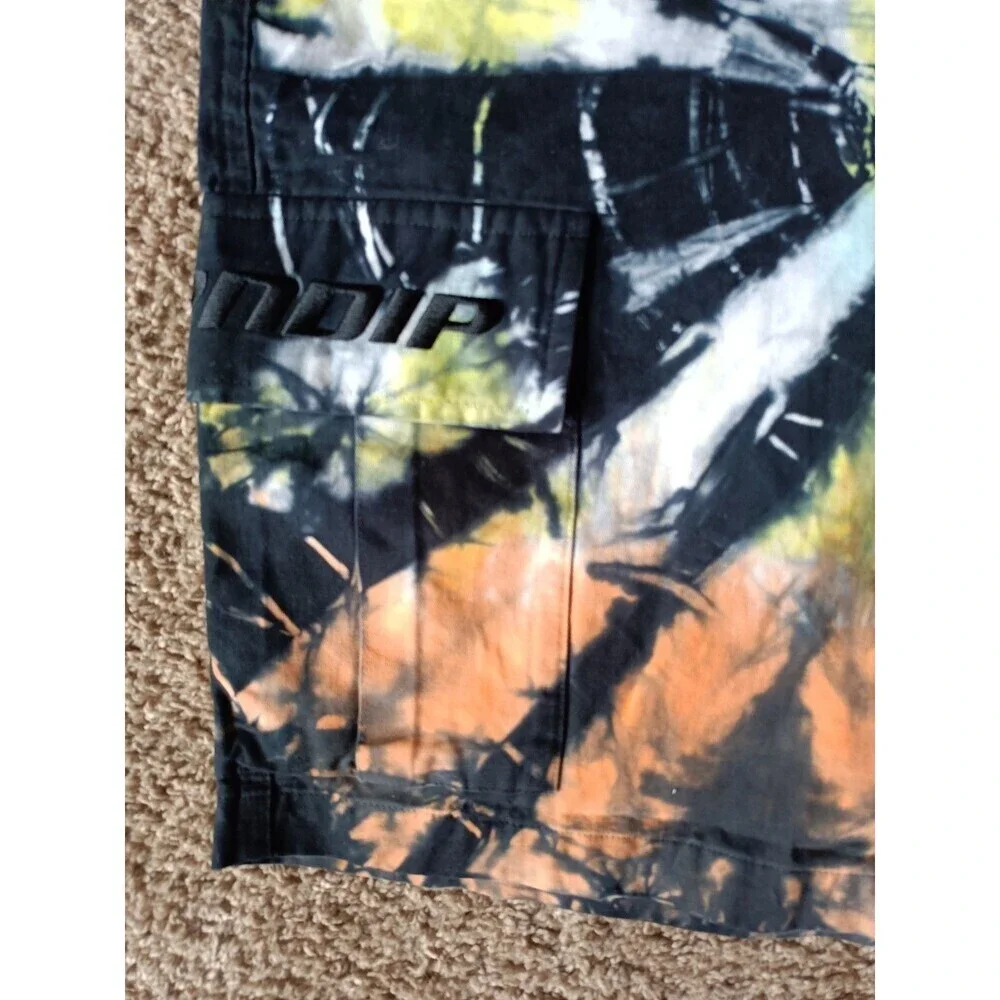 Ripndip Cargo Shorts Men's 34 Tie Dye Multicolor